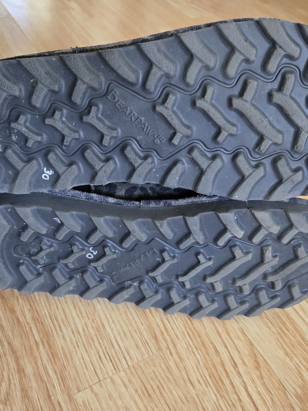 BearPaw Leopard Print Short Boots in Slate Gray - Picture 3 of 7
